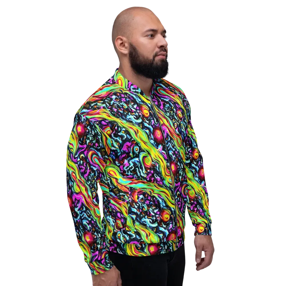Prismatic Nightfall on Bomber Jacket — Right