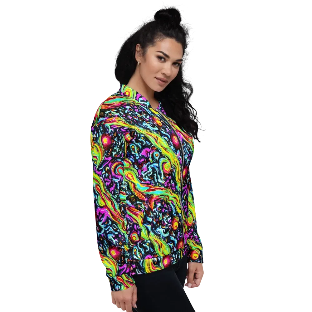 Prismatic Nightfall on Bomber Jacket — Right