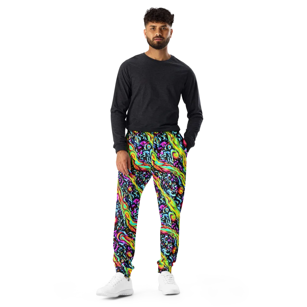 Prismatic Nightfall on Men's Joggers — Front