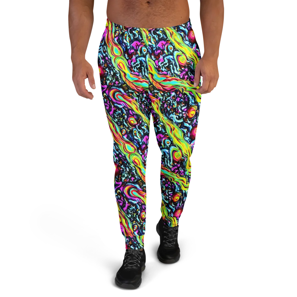 Prismatic Nightfall on Men's Joggers — Front