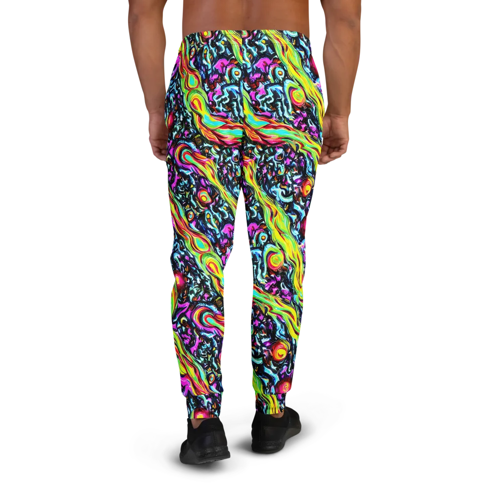 Prismatic Nightfall on Men's Joggers — Back
