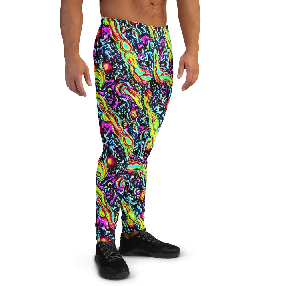 Prismatic Nightfall on Men's Joggers — Right