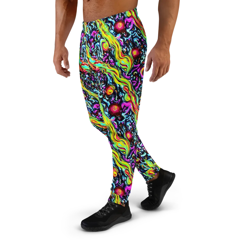 Prismatic Nightfall on Men's Joggers — Left