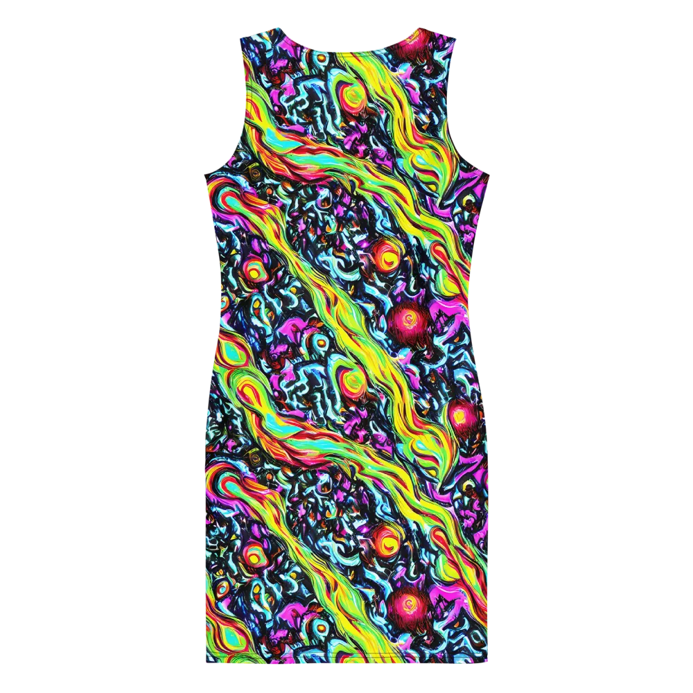 Prismatic Nightfall on Bodycon Dress — Back