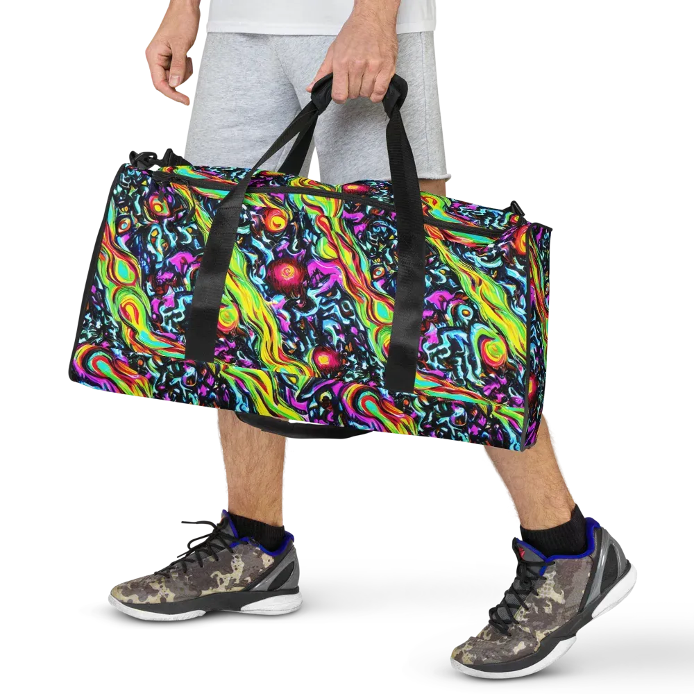 Prismatic Nightfall on Duffle Bag — Front