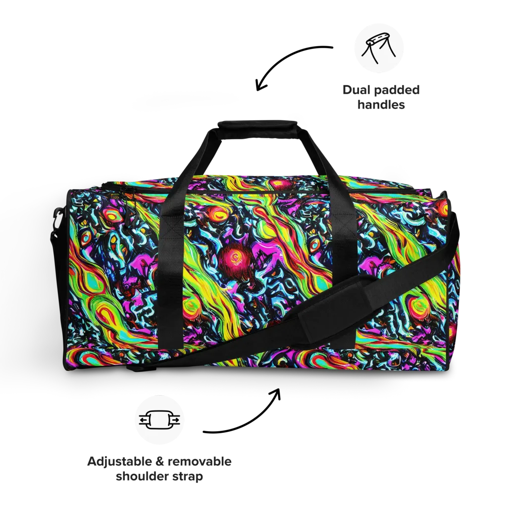 Prismatic Nightfall on Duffle Bag — Front
