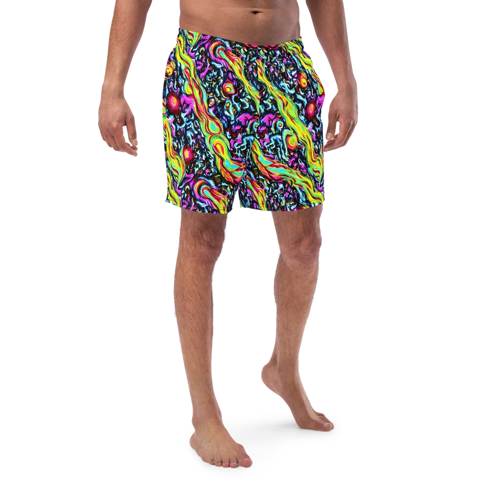 Prismatic Nightfall on Swim Trunks — Front