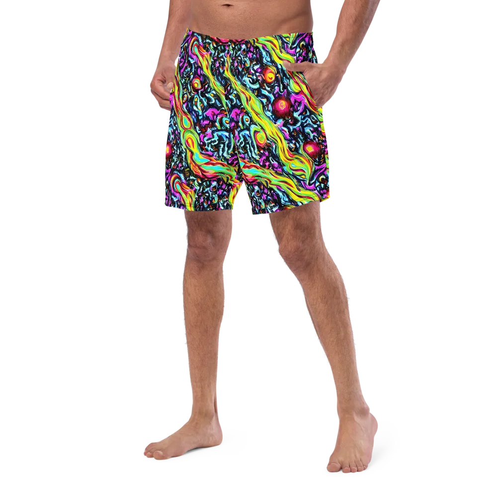 Prismatic Nightfall on Swim Trunks — Left Front
