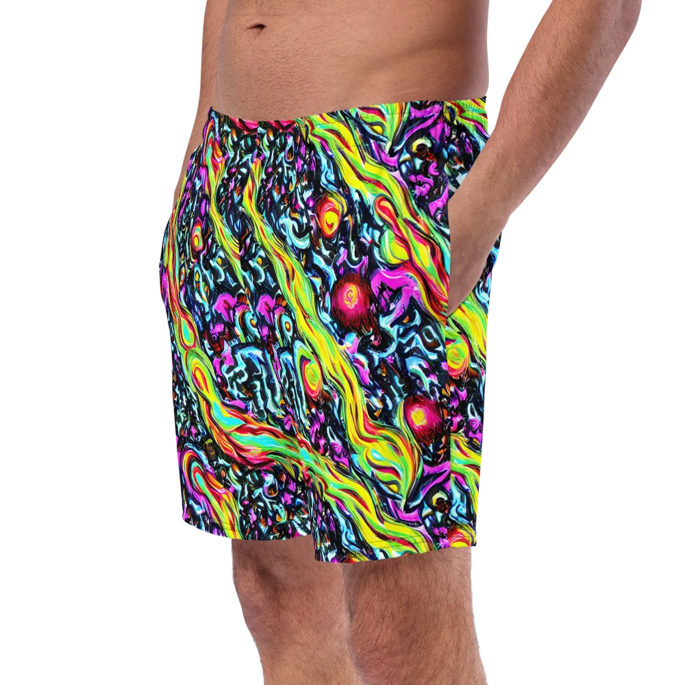 Prismatic Nightfall on Swim Trunks — Left Front