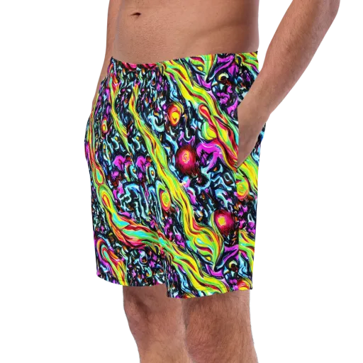 Prismatic Nightfall on a Swim Trunks