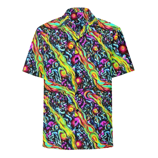 Prismatic Nightfall on a Button Shirt