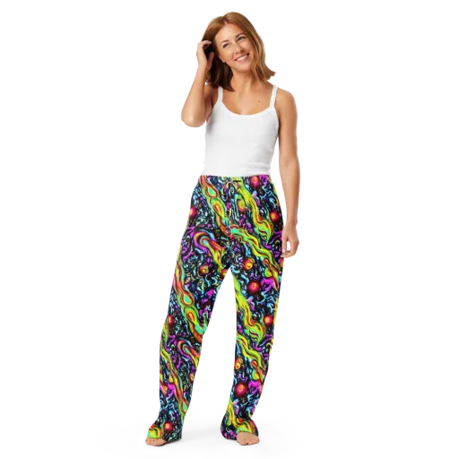 Prismatic Nightfall on a Women's Pajama Pants