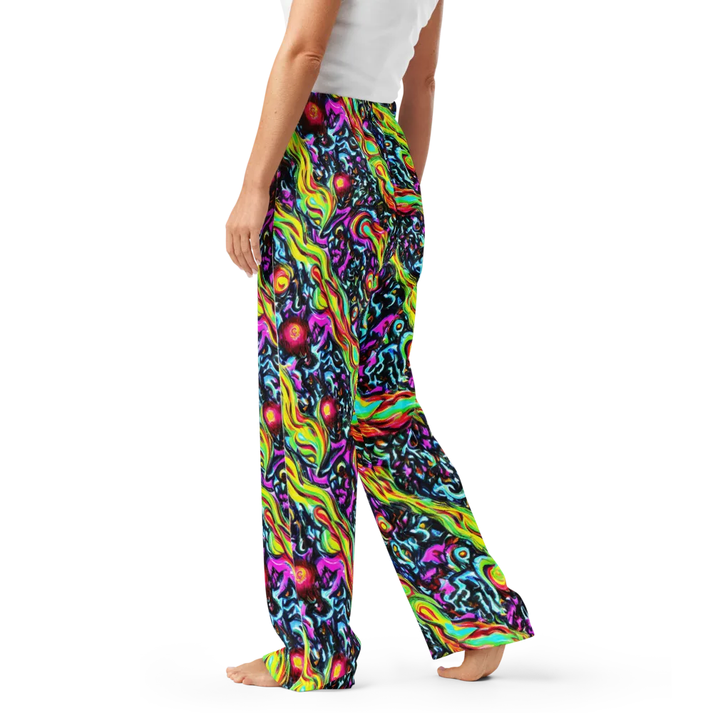 Prismatic Nightfall on Women's Pajama Pants — Left