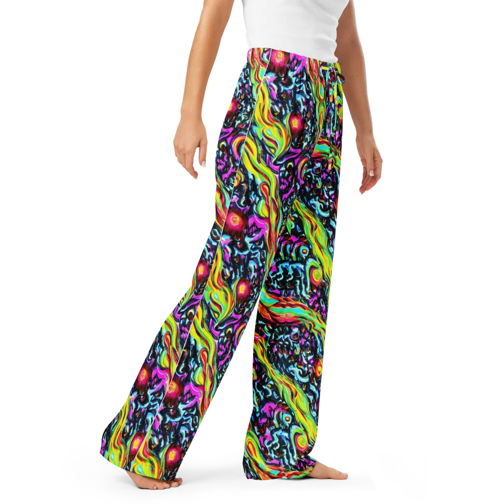 Prismatic Nightfall on Women's Pajama Pants — Right Front