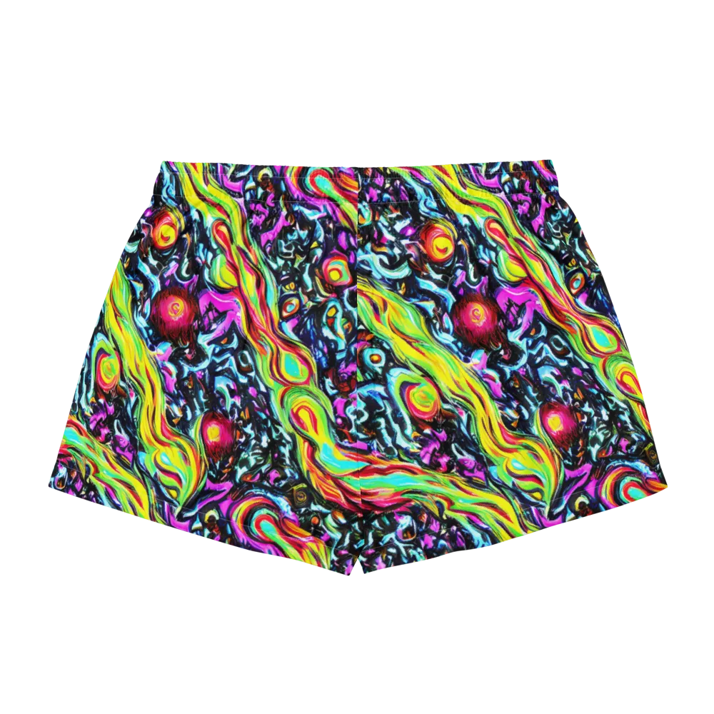 Prismatic Nightfall on Women's Pajama Shorts — Back