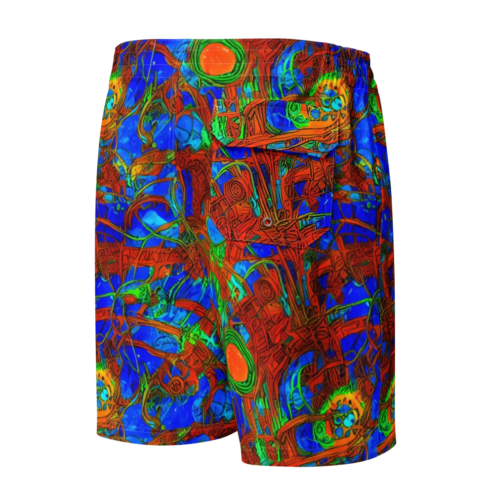 Neon Relic on Men's Board Shorts — Back