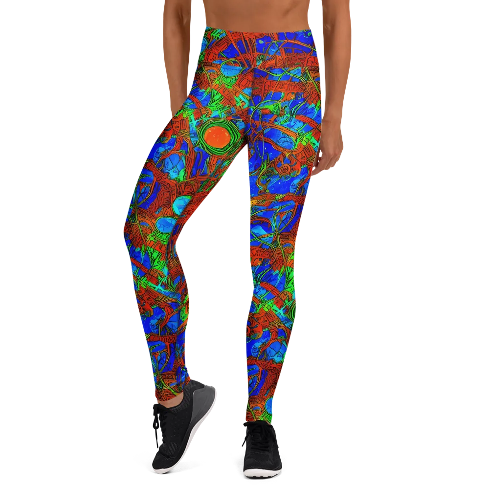 Neon Relic on Yoga Leggings — Front