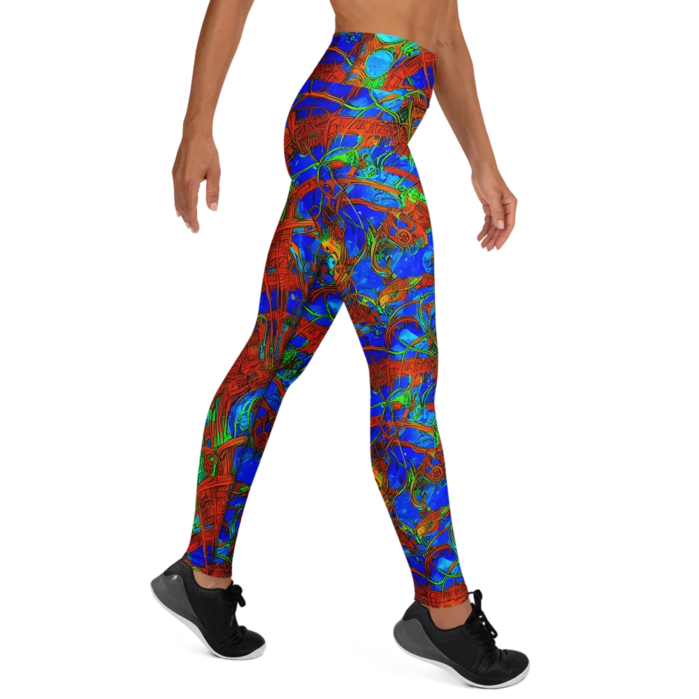 Neon Relic on Yoga Leggings — Right
