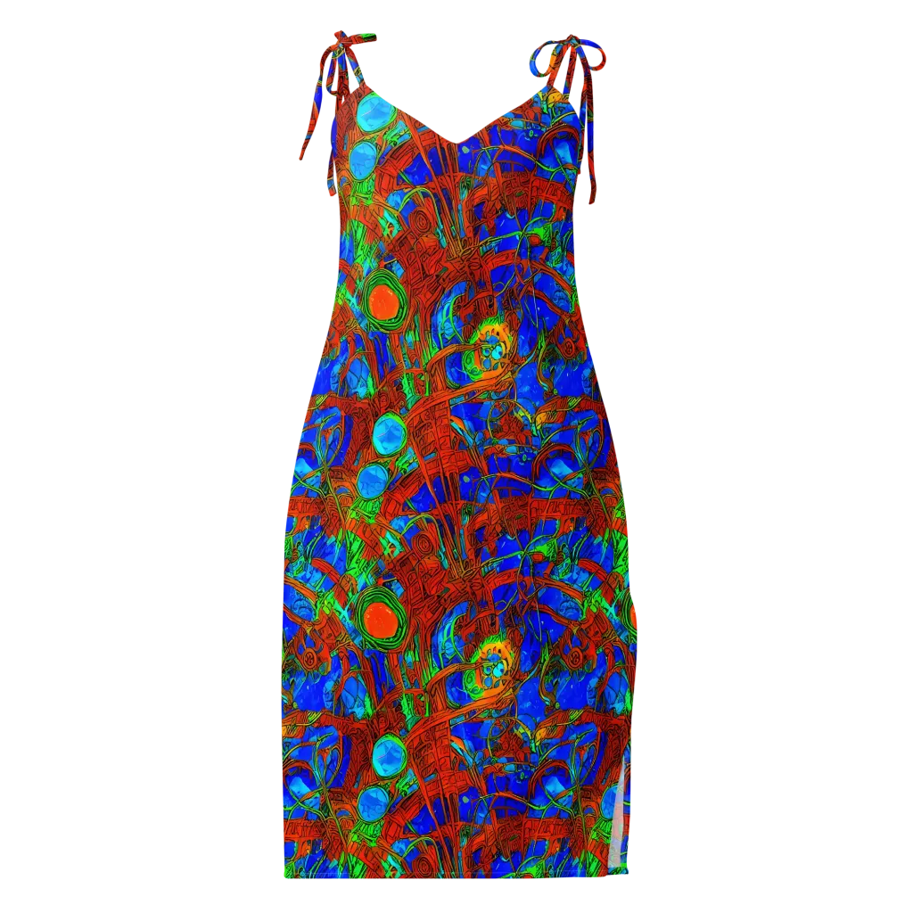 Neon Relic on Slip Dress — Front