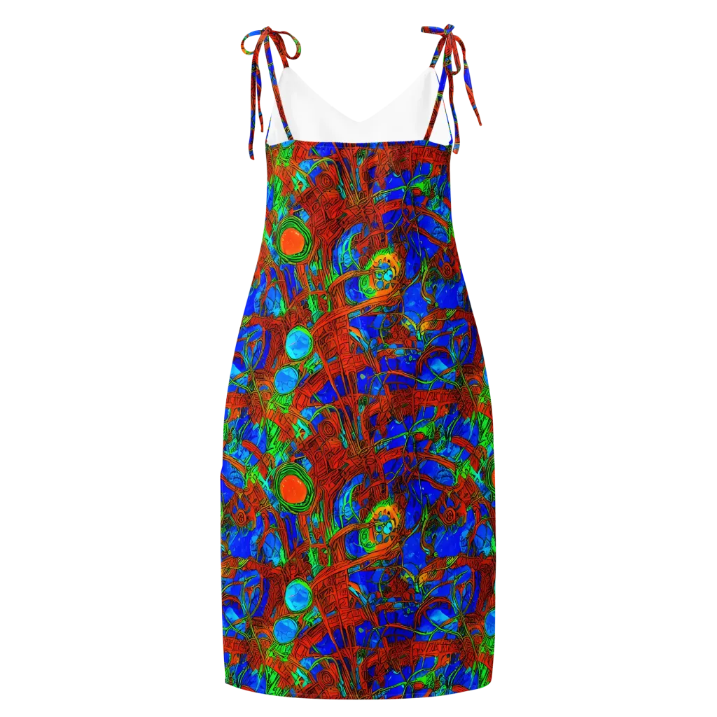 Neon Relic on Slip Dress — Back