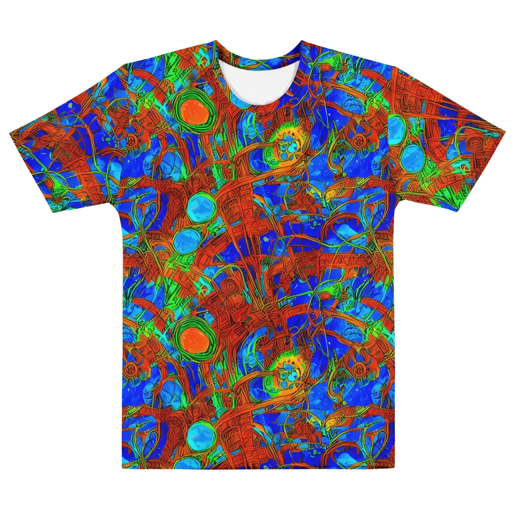 Neon Relic on Men's Cotton Crew Neck T-Shirt — Front