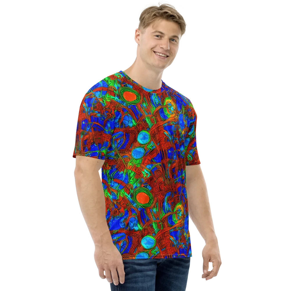 Neon Relic on Men's Crew Neck T-Shirt — Right