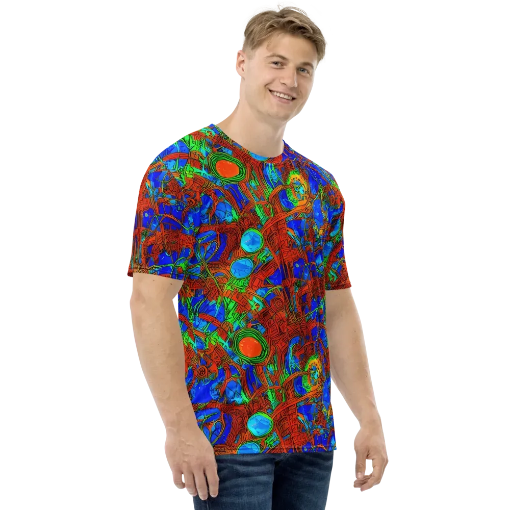 Neon Relic on Men's Crew Neck T-Shirt — Right