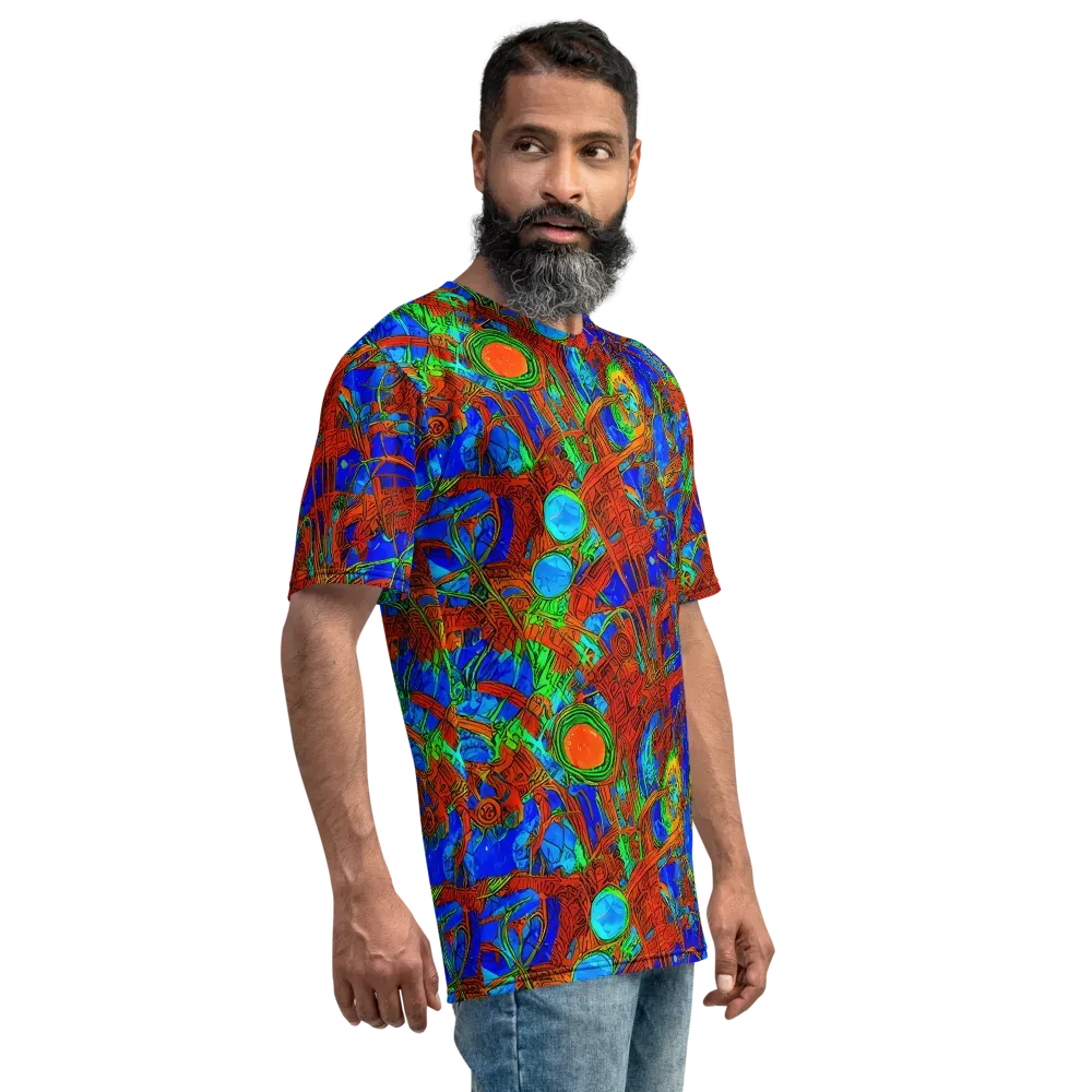 Neon Relic on Men's Crew Neck T-Shirt — Right