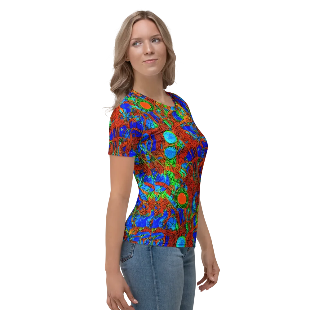 Neon Relic on Women's Crew Neck T-Shirt — Right