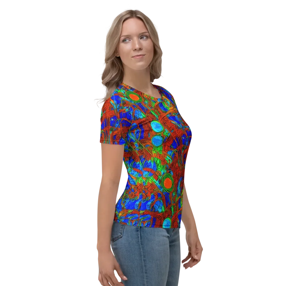 Neon Relic on Women's Crew Neck T-Shirt — Right
