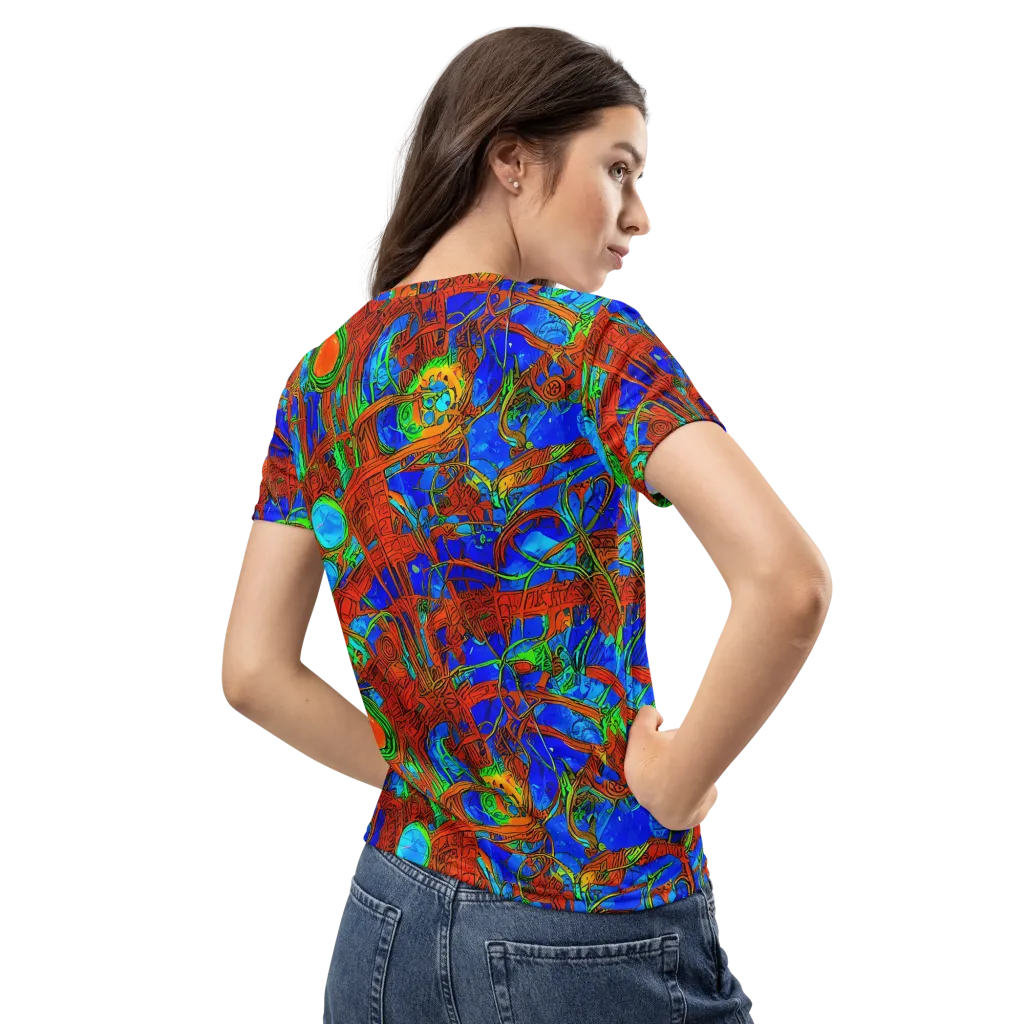 Neon Relic on Women's Crew Neck T-Shirt — Back
