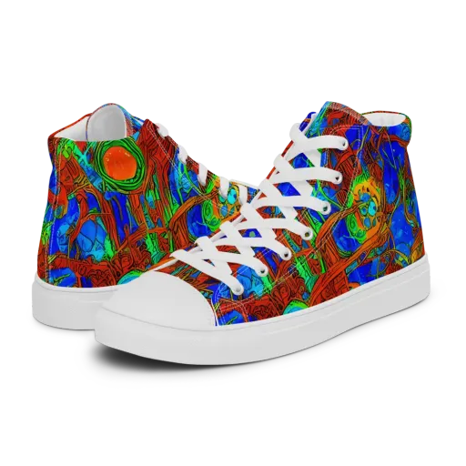 Neon Relic on a Women's High Top Canvas Shoes