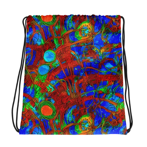 Neon Relic on a Drawstring Bag