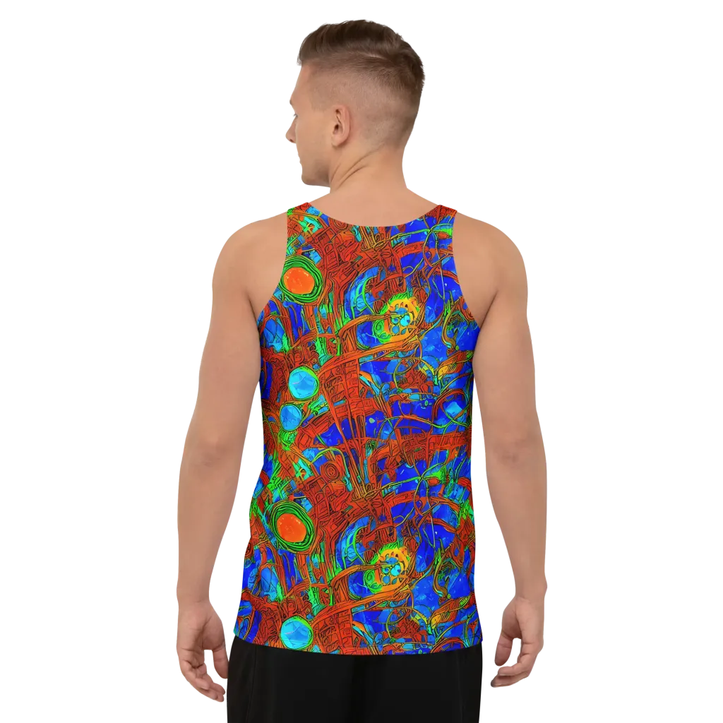 Neon Relic on Men's Tank Top — Back