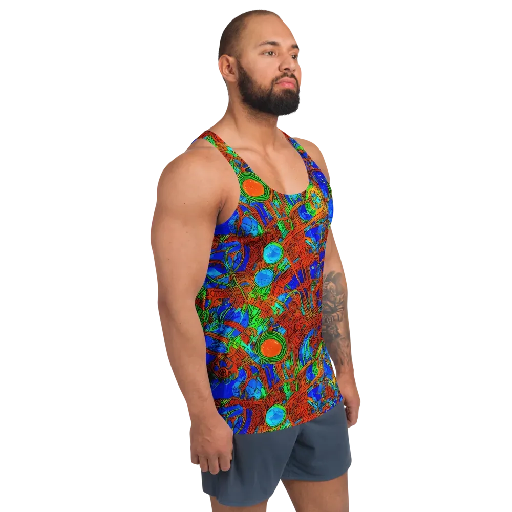 Neon Relic on Men's Tank Top — Right Front