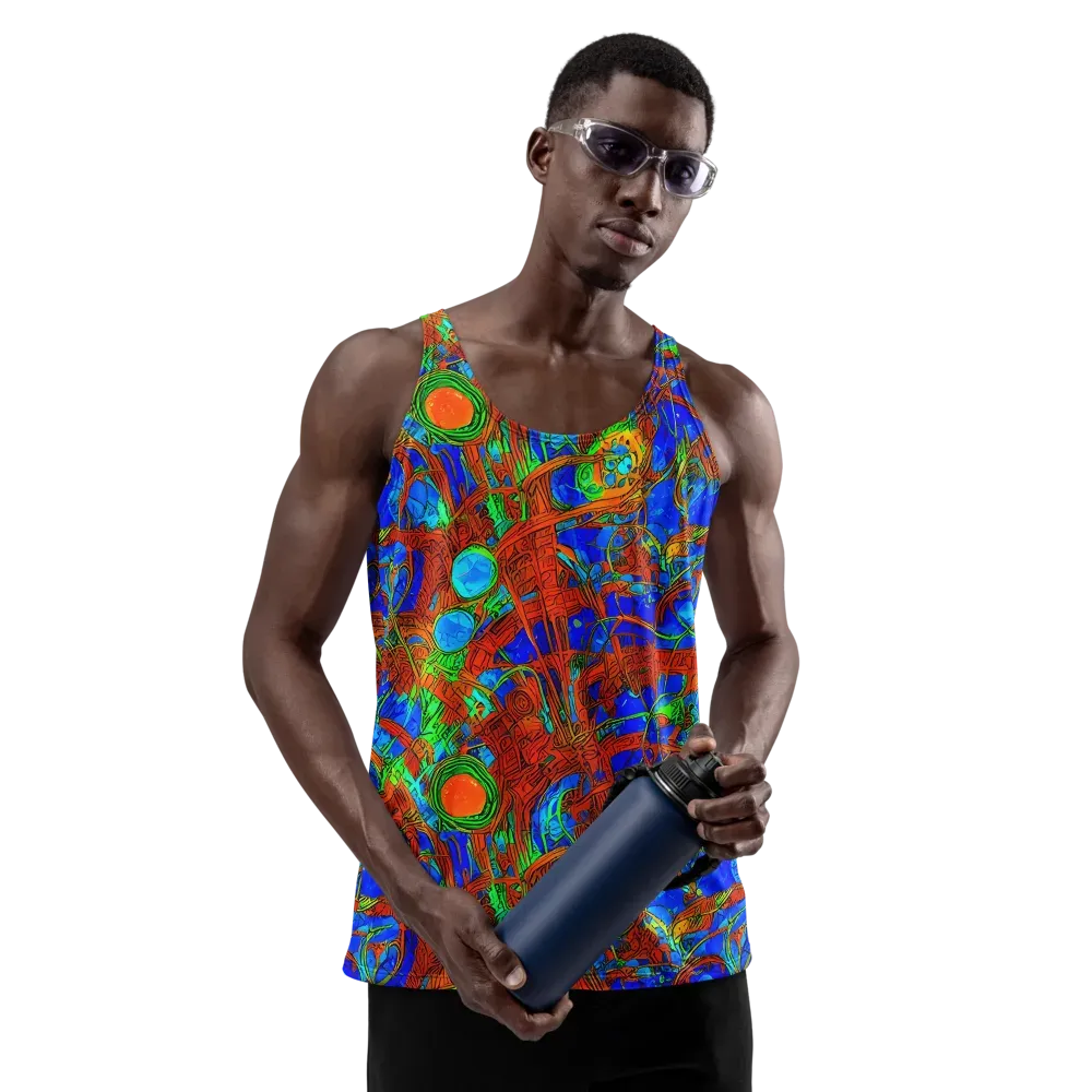 Neon Relic on Men's Tank Top — Front