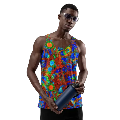 Neon Relic on a Men's Tank Top