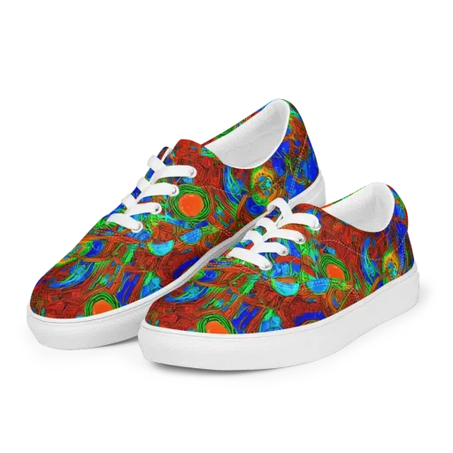 Neon Relic on a Men's Lace-Up Canvas Shoes