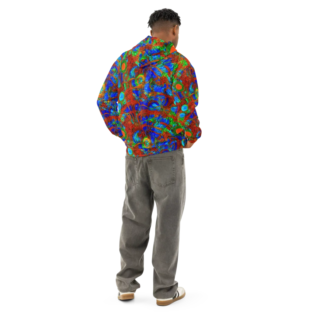 Neon Relic on Cotton Hoodie — Back