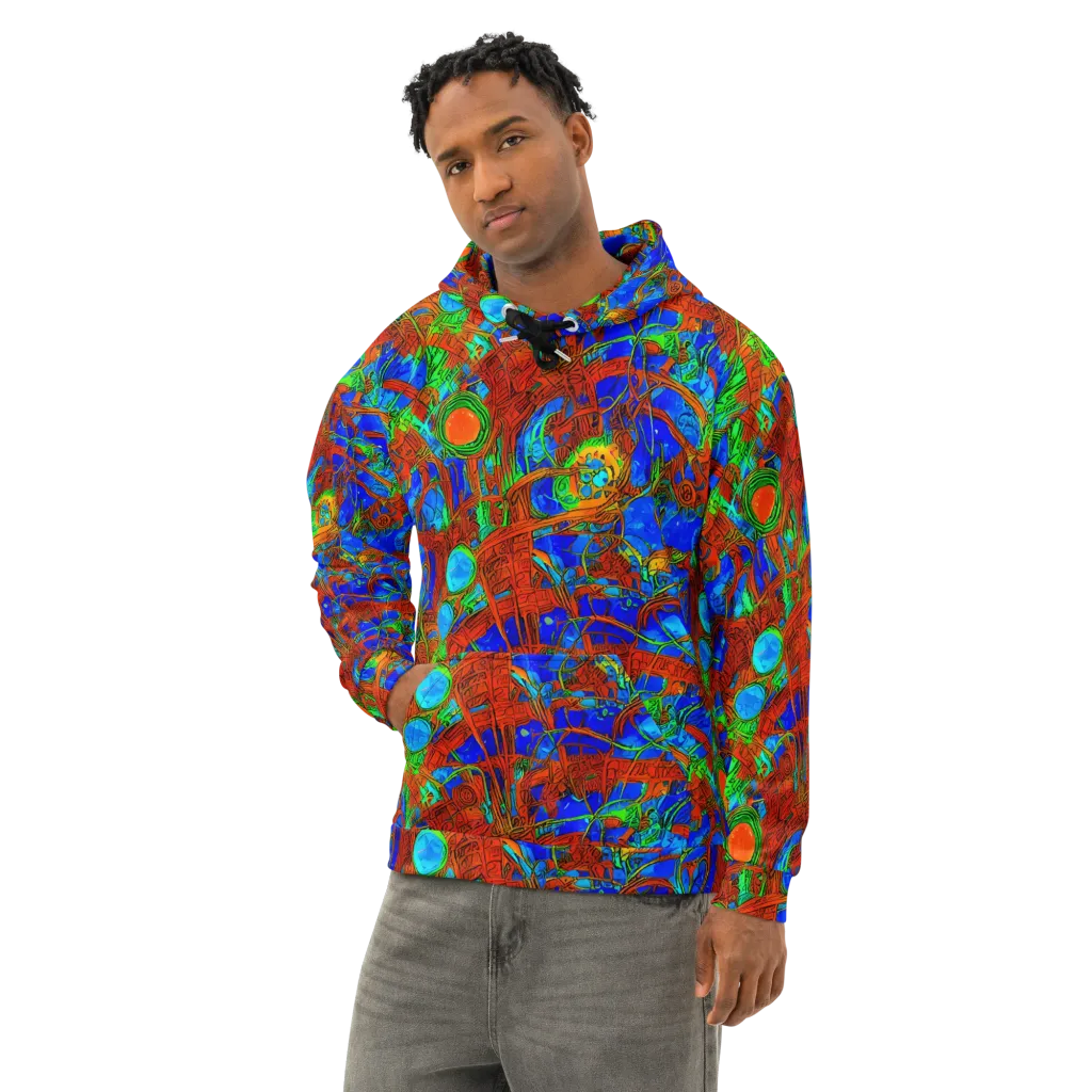 Neon Relic on Cotton Hoodie — Left Front