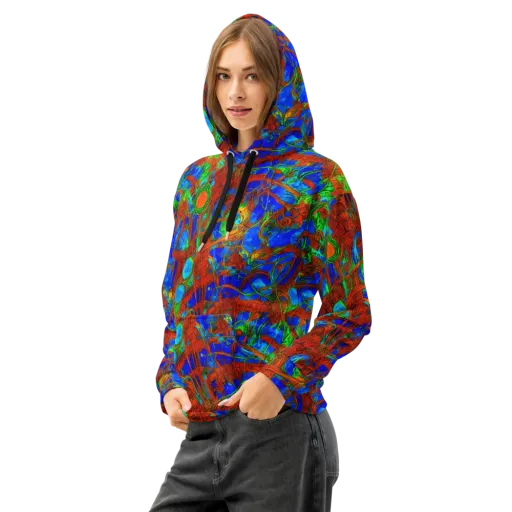 Neon Relic on a Cotton Hoodie