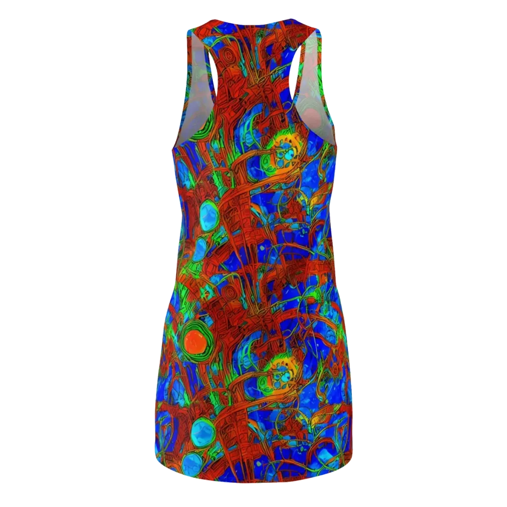 Neon Relic on Racerback Dress — Back