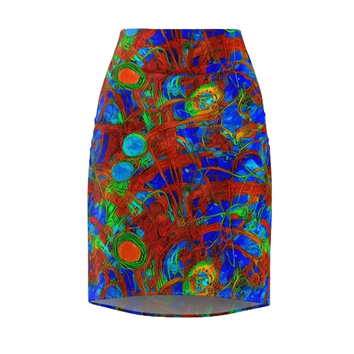 Neon Relic on a Pencil Skirt