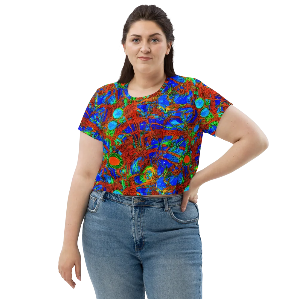 Neon Relic on Crop Tee — Front