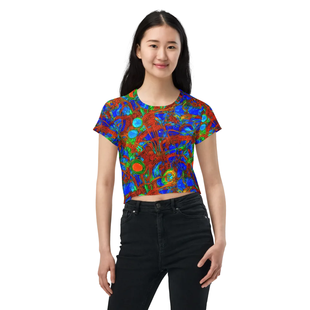 Neon Relic on Crop Tee — Front