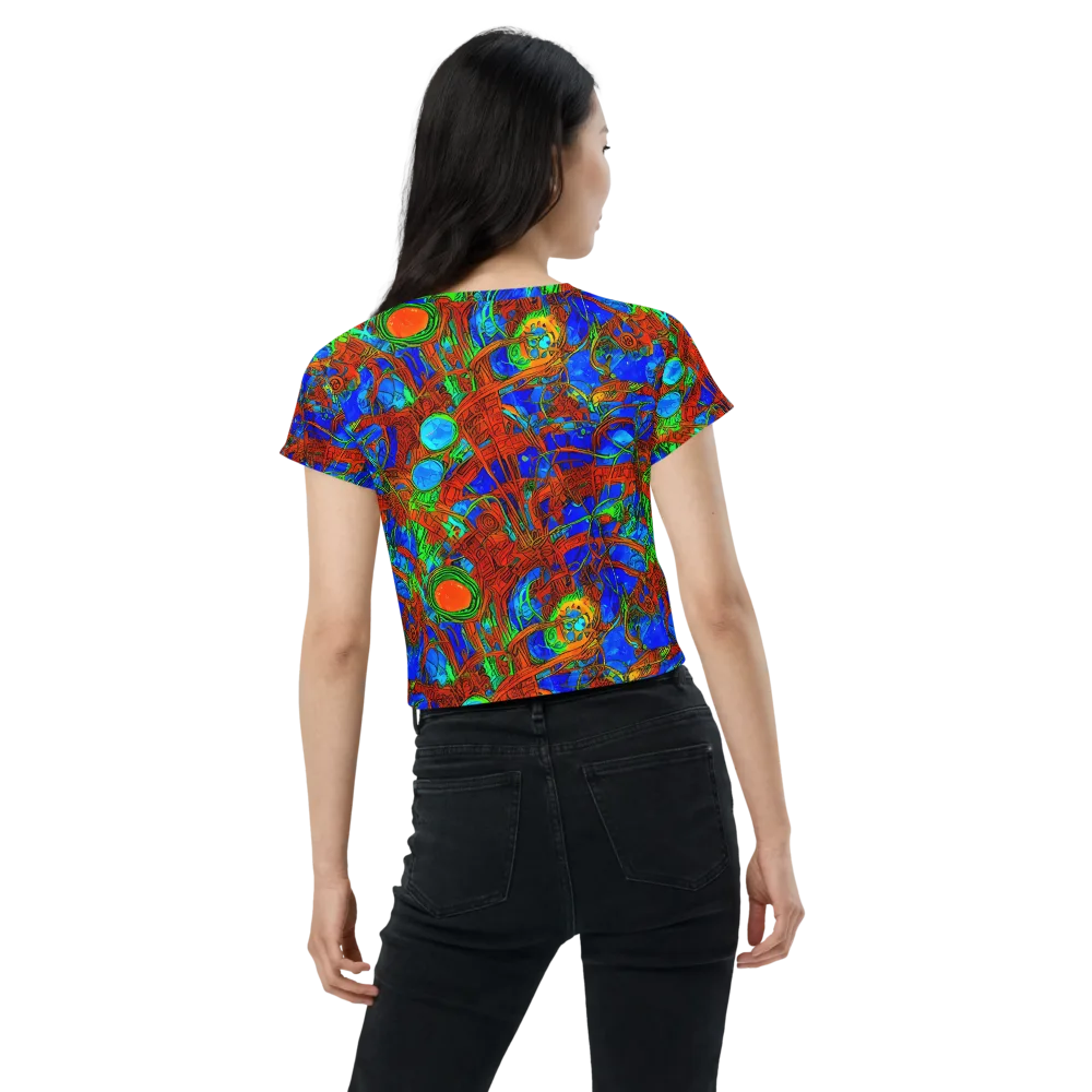 Neon Relic on Crop Tee — Back