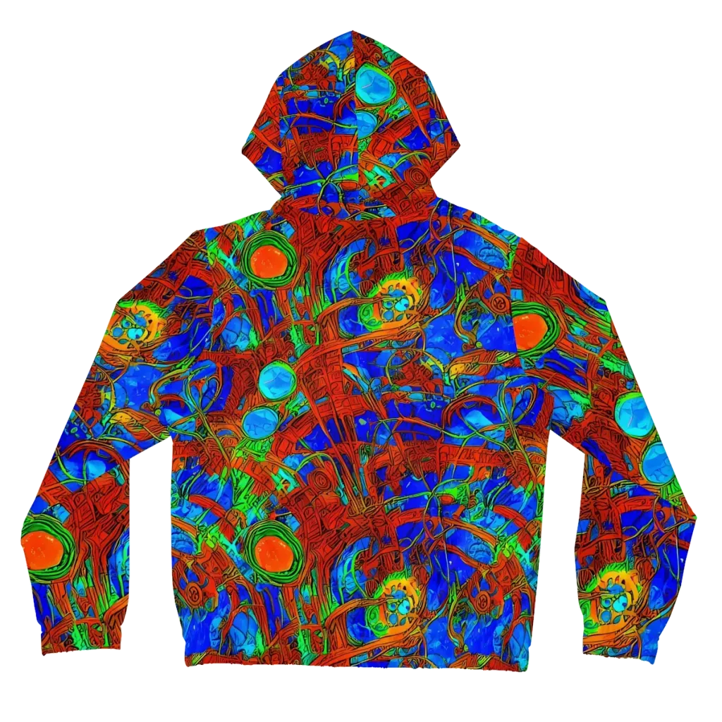 Neon Relic on Women's Full-Zip Hoodie — Back