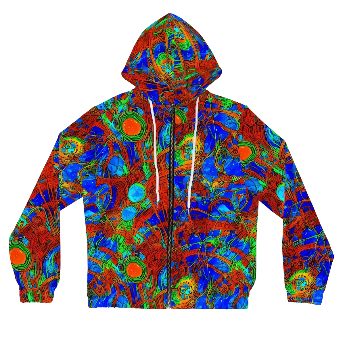 Neon Relic on Women's Full-Zip Hoodie — Front