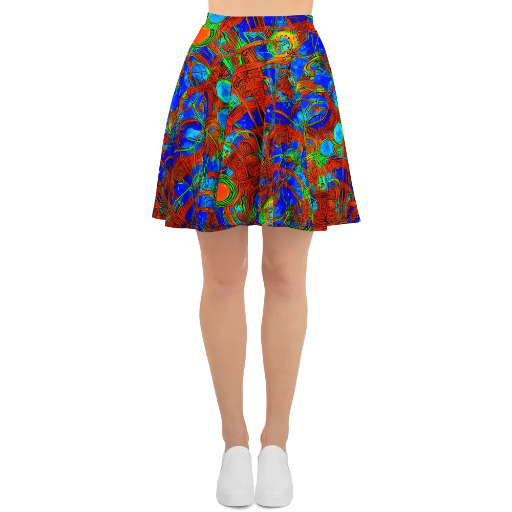 Neon Relic on Skater Skirt — Front