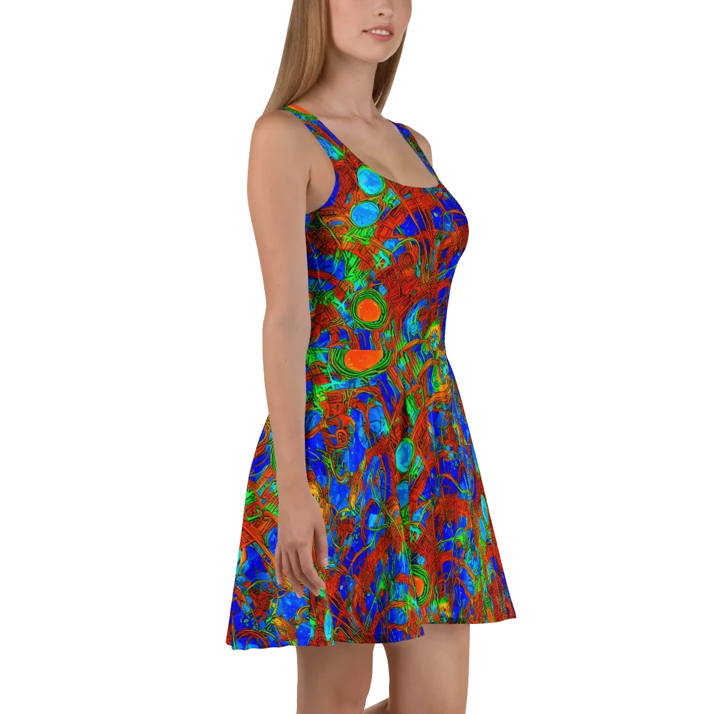 Neon Relic on Skater Dress — Right